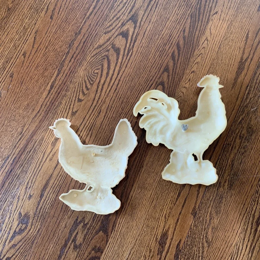Homco MCM Rooster‎ Hen Set Wall Plaque Decor Country Farmhouse Chicken Vintage